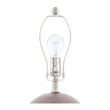 Modern European furniture - Round Glazed Ceramic Table Lamp - www.oroa.com