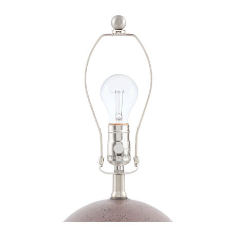 Modern European furniture - Round Glazed Ceramic Table Lamp - www.oroa.com