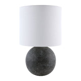 Modern European furniture - Round Glazed Ceramic Table Lamp - www.oroa.com