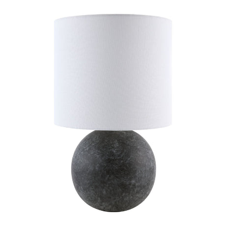 Modern European furniture - Round Glazed Ceramic Table Lamp - www.oroa.com