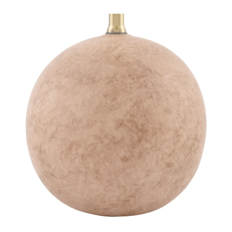 Modern European furniture - Round Glazed Ceramic Table Lamp - www.oroa.com
