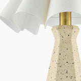 Modern European furniture - Scalloped White Cotton Table Lamp - www.oroa.com