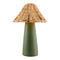 Modern European furniture - Seagrass Shade Ceramic Table Lamp - www.oroa.com
