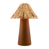 Modern European furniture - Seagrass Shade Ceramic Table Lamp - www.oroa.com