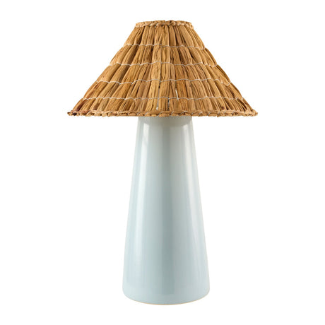 Modern European furniture - Seagrass Shade Ceramic Table Lamp - www.oroa.com