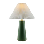 Modern European furniture - Pleated Shade Ceramic Table Lamp - www.oroa.com