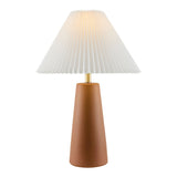 Modern European furniture - Pleated Shade Ceramic Table Lamp - www.oroa.com