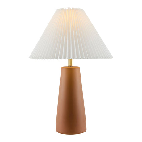 Modern European furniture - Pleated Shade Ceramic Table Lamp - www.oroa.com