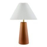 Modern European furniture - Pleated Shade Ceramic Table Lamp - www.oroa.com
