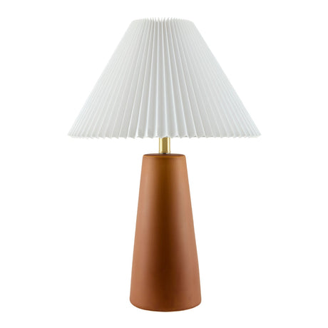 Modern European furniture - Pleated Shade Ceramic Table Lamp - www.oroa.com