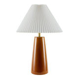 Modern European furniture - Pleated Shade Ceramic Table Lamp - www.oroa.com