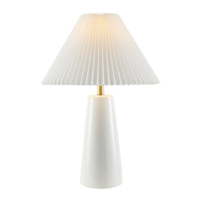 Modern European furniture - Pleated Shade Ceramic Table Lamp - www.oroa.com