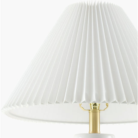 Modern European furniture - Pleated Shade Ceramic Table Lamp - www.oroa.com