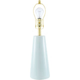 Modern European furniture - Pleated Shade Ceramic Table Lamp - www.oroa.com