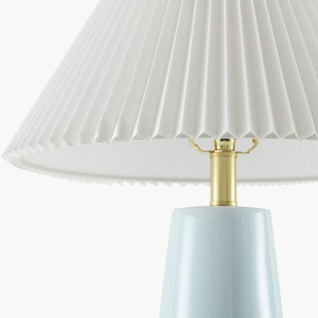 Modern European furniture - Pleated Shade Ceramic Table Lamp - www.oroa.com