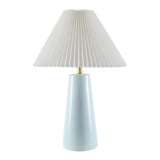 Modern European furniture - Pleated Shade Ceramic Table Lamp - www.oroa.com