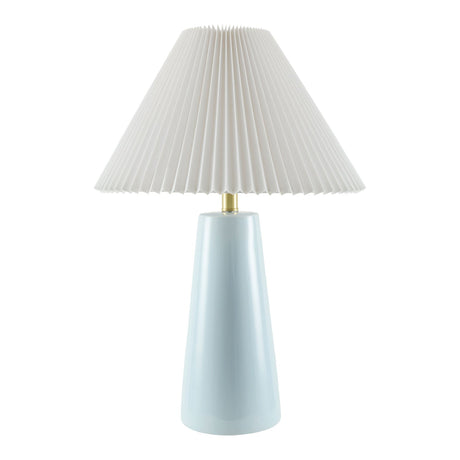 Modern European furniture - Pleated Shade Ceramic Table Lamp - www.oroa.com