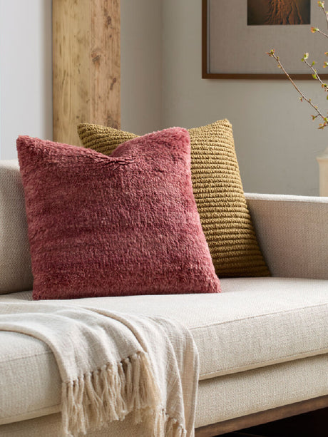 Wool Square Down Insert Pillow | Kuda Home Velan
