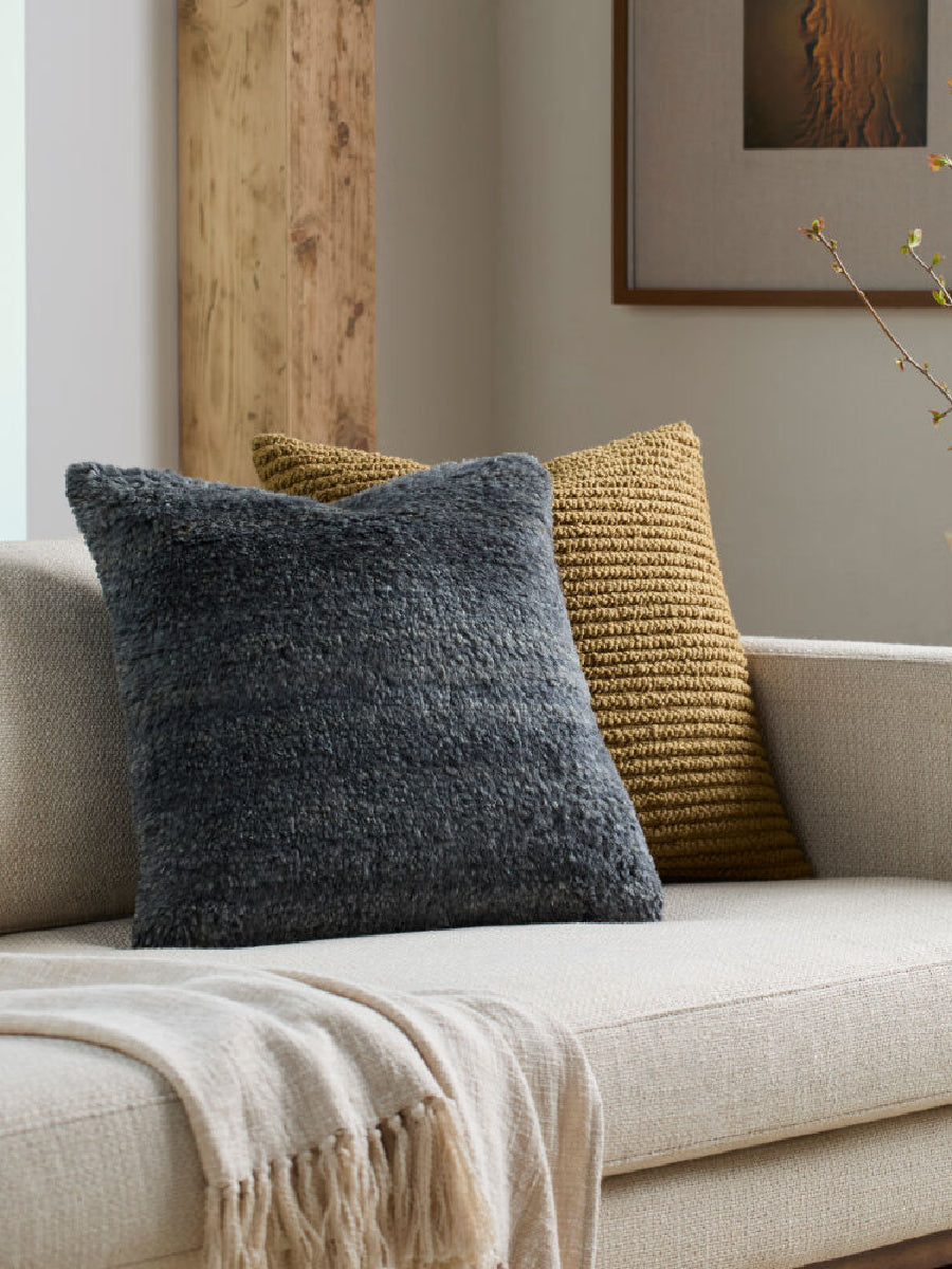 Wool Square Down Insert Pillow | Kuda Home Velan