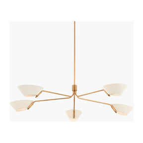 Modern European furniture - White Glass Chandelier - www.oroa.com