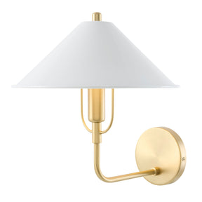 Modern European furniture - Empire White Linen Wall Lamp - www.oroa.com