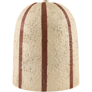   Beige Striped Accent Table Lamp | Oroa.com