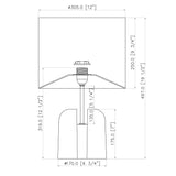 Modern European furniture - Gray Drum Linen Table Lamp - www.oroa.com