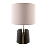 Modern European furniture - Gray Drum Linen Table Lamp - www.oroa.com