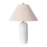 Modern European furniture - White Ceramic Accent Table Lamp - www.oroa.com