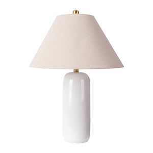   White Ceramic Accent Table Lamp | Oroa.com