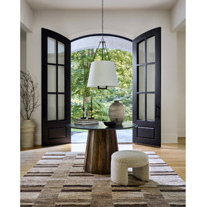   White Linen Chandelier | Oroa.com