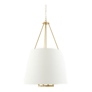   White Linen Chandelier | Oroa.com