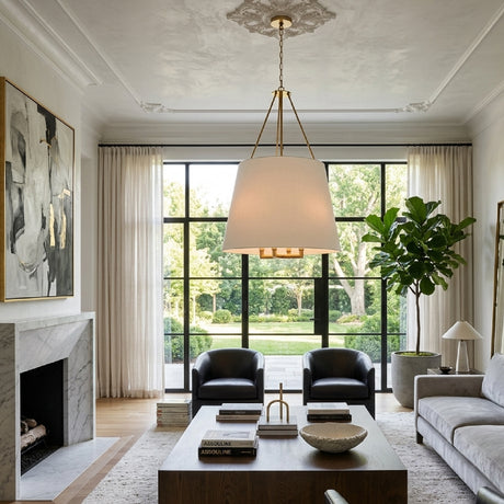   Modern European furniture - White Linen Chandelier - www.oroa.com | Oroa.com