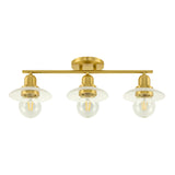 Modern European furniture - Gold Fixture Glass Wall Lamp - www.oroa.com