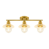 Modern European furniture - Gold Fixture Glass Wall Lamp - www.oroa.com