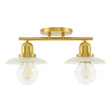 Modern European furniture - Gold Fixture Glass Wall Lamp - www.oroa.com