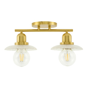 Modern European furniture - Gold Fixture Glass Wall Lamp - www.oroa.com