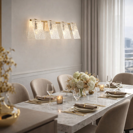   4-Light Glass Pyramid Wall Lamp | Oroa.com