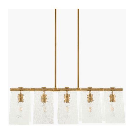   Modern European furniture - 5-Light Glass Pyramid Linear Chandelier - www.oroa.com | Oroa.com
