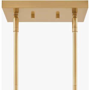   5-Light Glass Pyramid Linear Chandelier | Oroa.com