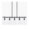 Modern European furniture - 5-Light Glass Pyramid Linear Chandelier - www.oroa.com