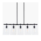 Modern European furniture - 5-Light Glass Pyramid Linear Chandelier - www.oroa.com