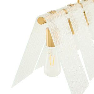   Modern European furniture - 6-Light Clear Glass Linear Chandelier - www.oroa.com | Oroa.com