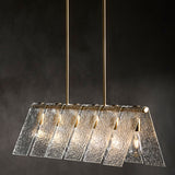 Modern European furniture - 6-Light Clear Glass Linear Chandelier - www.oroa.com