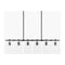 Modern European furniture - 6-Light Clear Glass Linear Chandelier - www.oroa.com