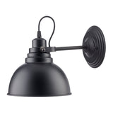 Modern European furniture - Black Metal Dome Wall Lamp - www.oroa.com