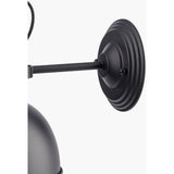 Modern European furniture - Black Metal Dome Wall Lamp - www.oroa.com