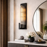 Modern European furniture - Iron Framed Glass Wall Lamp - www.oroa.com