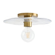 Modern European furniture - Wavy Clear Glass Wall Lamp - www.oroa.com