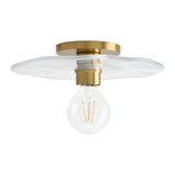 Modern European furniture - Wavy Clear Glass Wall Lamp - www.oroa.com